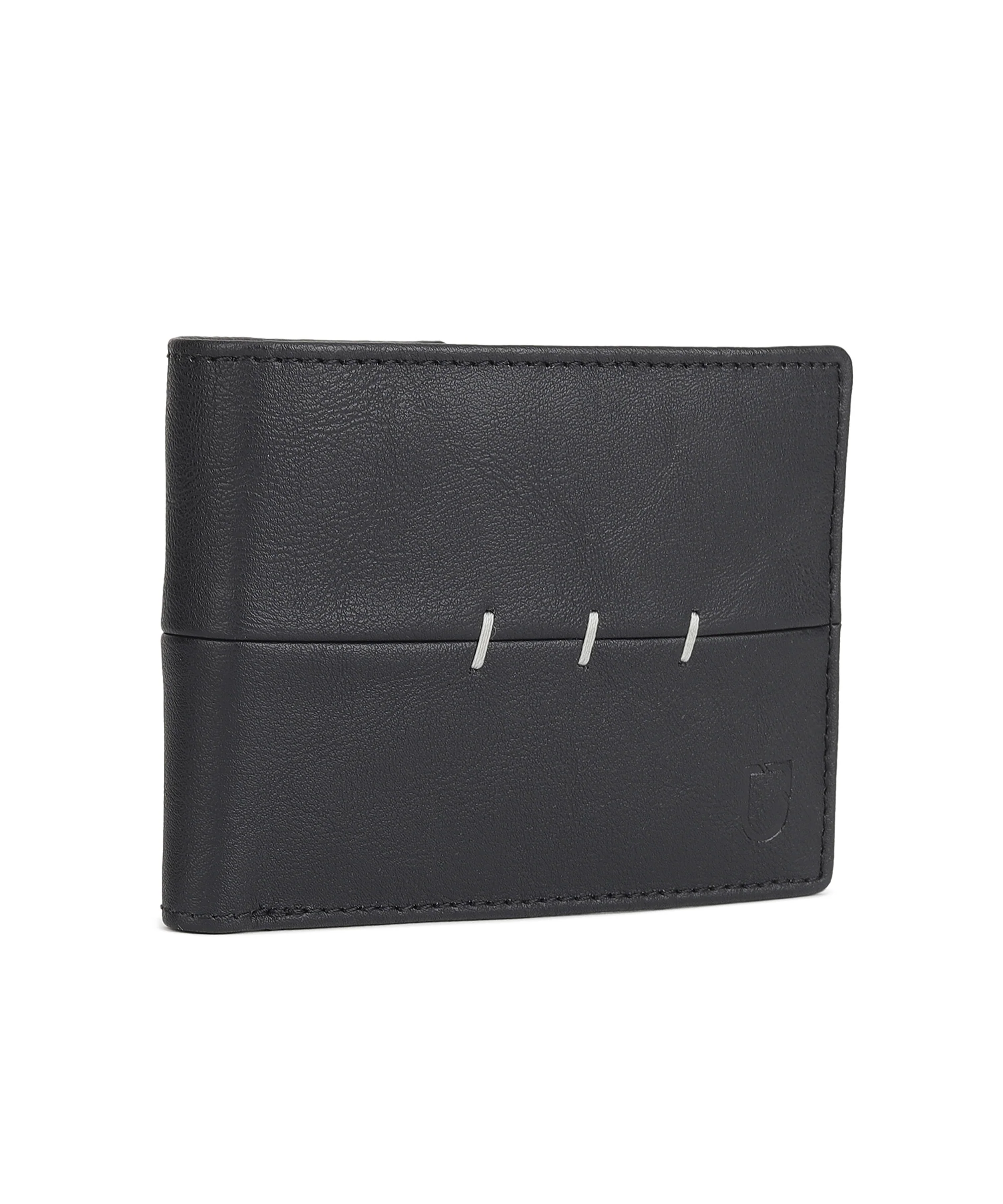 Urbano Fashion Men's Black Casual, Formal Leather Wallet-6 Card Slots - Image 2