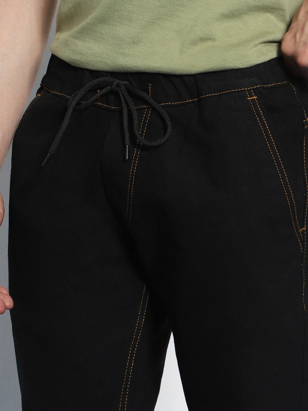 Men's Black Jogger Jeans Slim Fit Stretch - Image 6