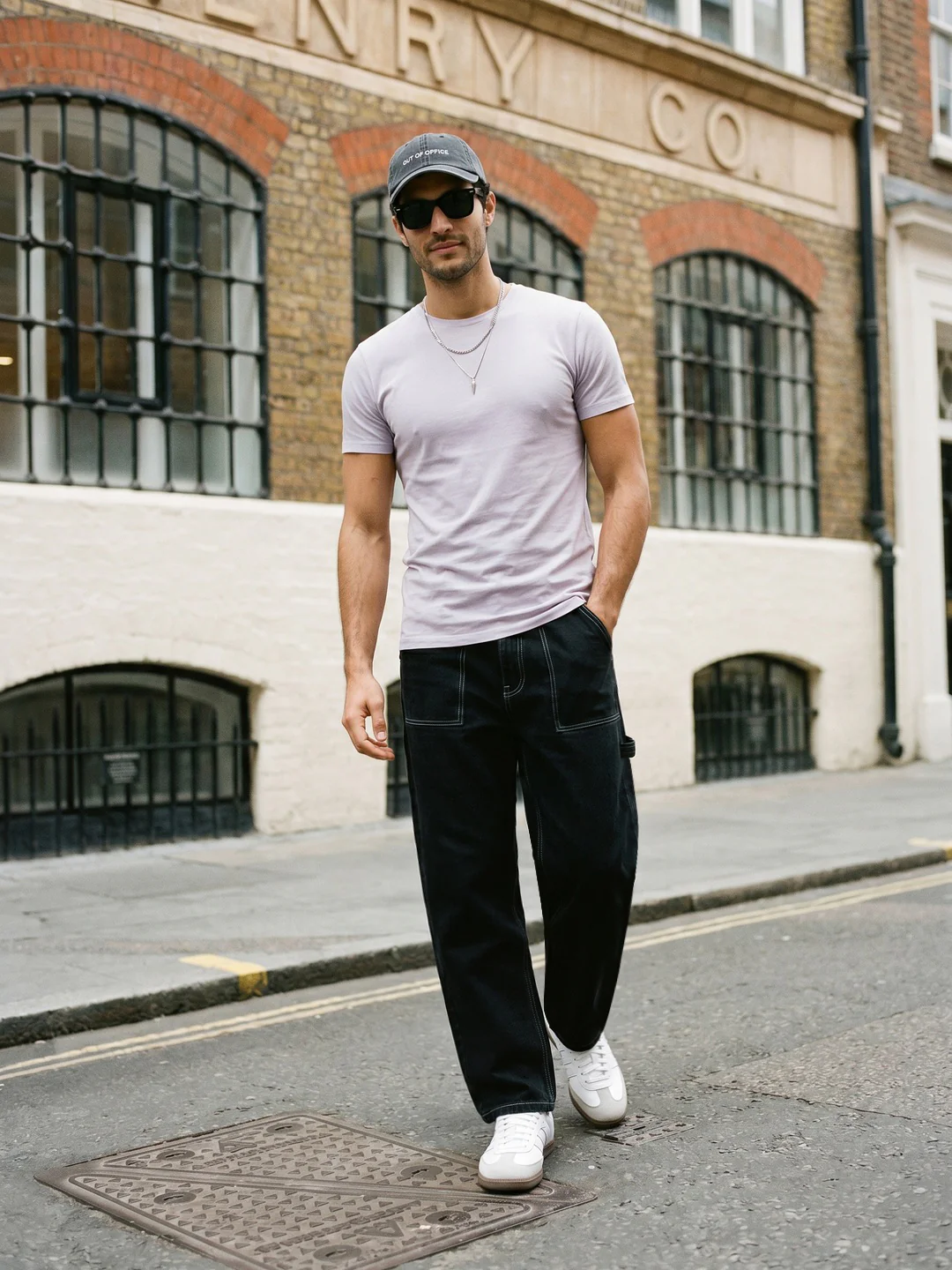 Men's Black Loose Baggy Fit Washed Denim Jeans Non-Stretchable - Image 4