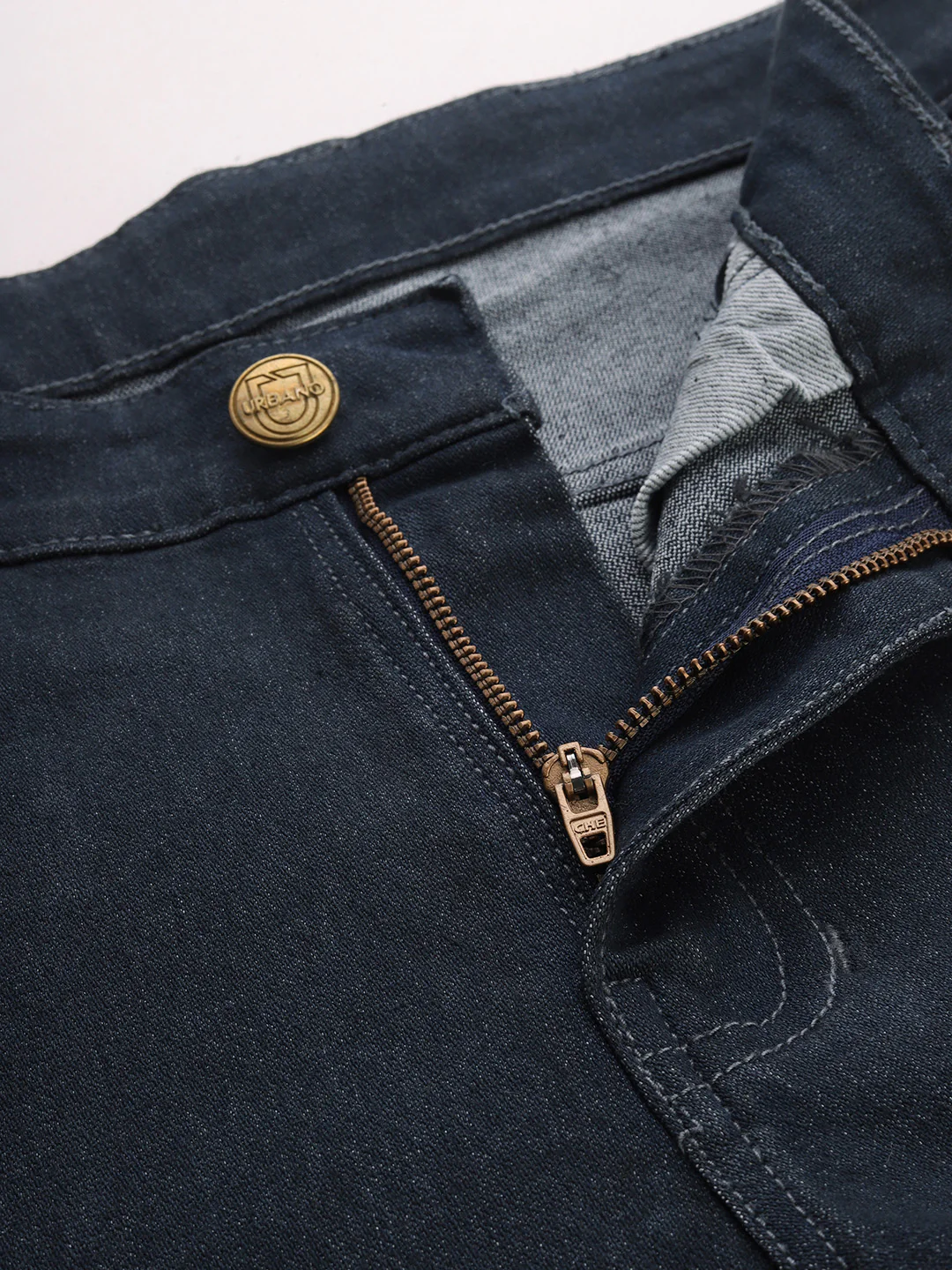 Men's Dark Grey Slim Fit Denim Jeans Stretchable - Image 6