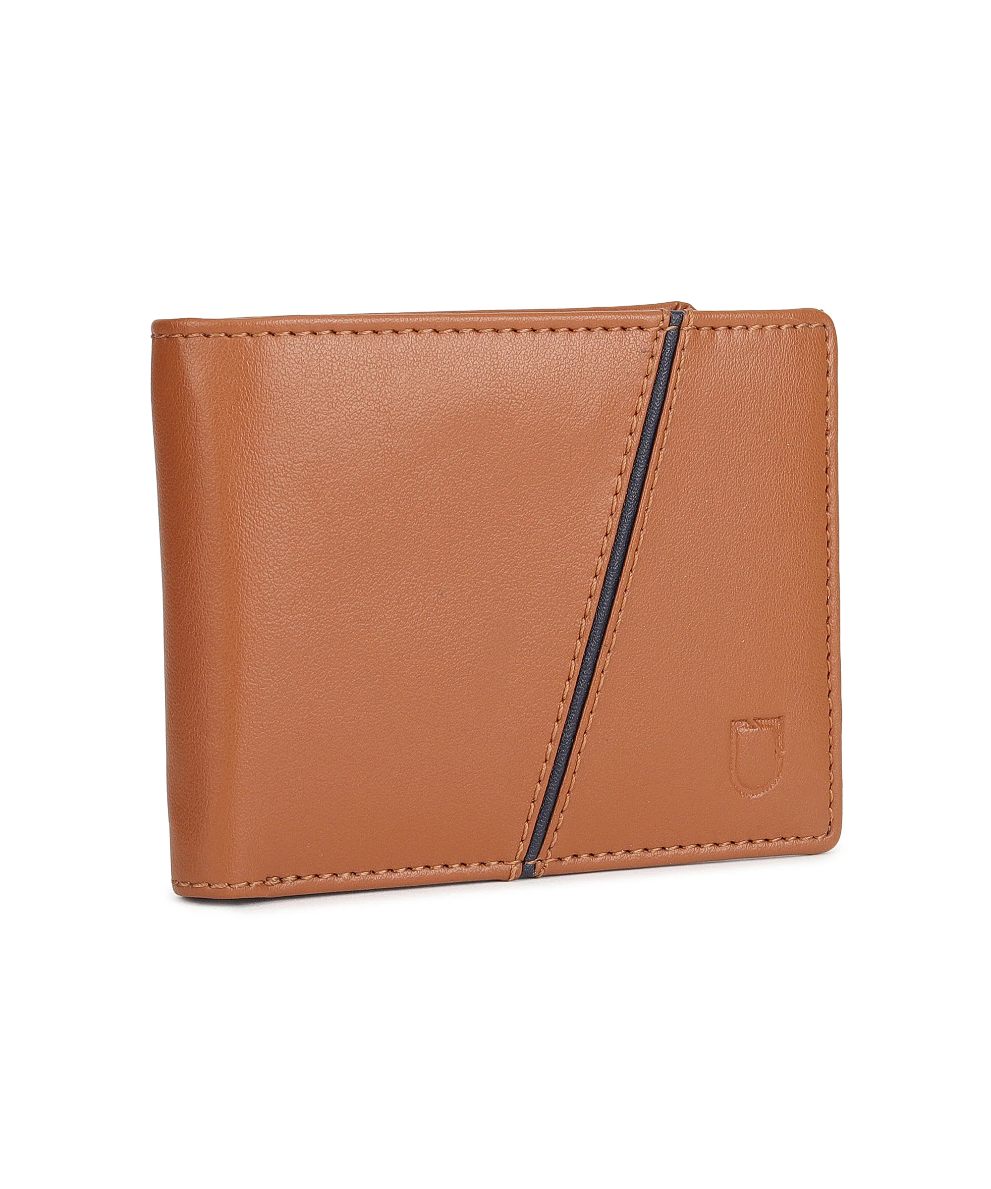 Urbano Fashion Men's Tan Casual, Formal Leather Wallet-3 Card Slots - Image 2